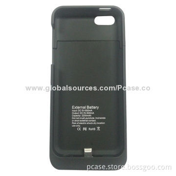 Rechargeable Battery Case for iPhone 5, 5V DC/1A Input